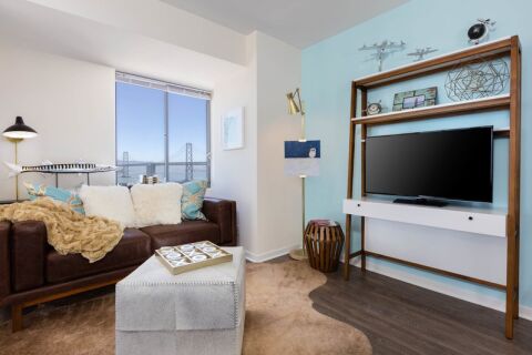Living Area, Carmel Rincon Serviced Apartments, San Francisco