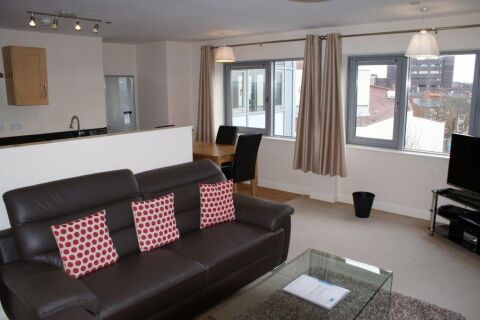Living Area, Bloomsbury House Serviced Accommodation, Northampton