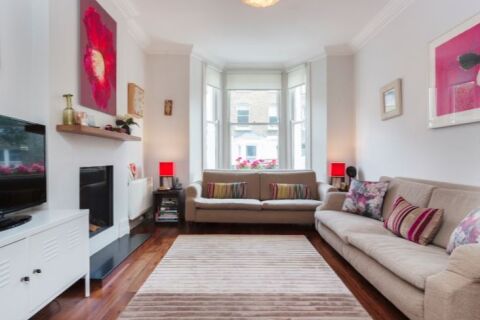 Living Area, Woodsome Road Serviced Apartments, Highgate, London