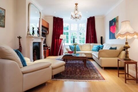 Living Area, Swains Lane Serviced Accommodation, Highgate, London