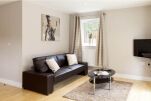 Living Area, Saracens Court Serviced Apartments, Cheltenham
