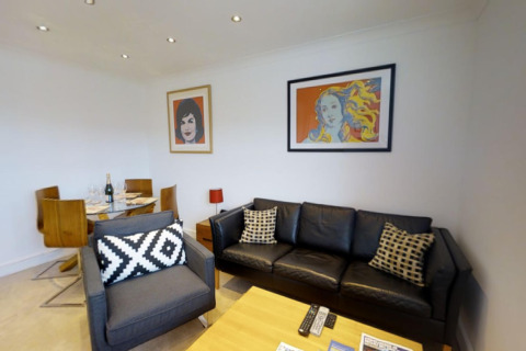 Living Area, Coronation House Serviced Accommodation, Cambridge