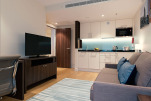 Living Area, Westminster Bridge Serviced Apartments, Waterloo, London